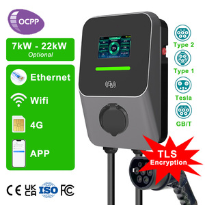 Station de recharge commerciale déconnectée 4G pour maison et voiture, compatible OCPP IEC61851, 48A, ETL, 7kW-22kW, avec équilibrage de charge et paiement par <span class=keywords><strong>carte</strong></span> de crédit - Product Image 1