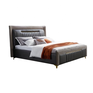 เตียงนอนหนังแท้หรูหราสำหรับสาวๆ รุ่น Nordic Simple Master 1.8 ขนาด<span class=keywords><strong>ใหญ่</strong></span> โครงไม้ - Product Image 6