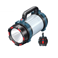 Lampe portable rechargeable en plastique LED IP65, charge USB, projecteur puissant, lampe torche multifonction pour situations d'urgence en extérieur