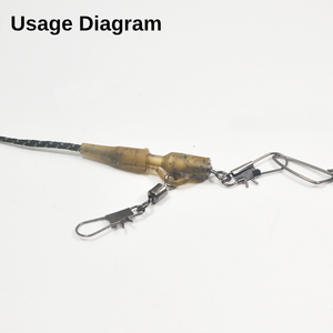 Clip de seguridad para plomos con goma en la cola y pasador de bloqueo, liberación ajustable del <span class=keywords><strong>plomo</strong></span>, accesorios para pesca de carpas - Product Image 4