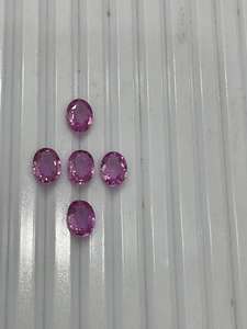 อัญมณีแซฟไฟร์สีชมพูทรงวงรีทรงหลวม AAA งานแฮนด์เมดและผ่านการอบด้วยความร้อนสินค้าจากธรรมชาติขายส่งเป็นจำนวนมาก - Product Image 4