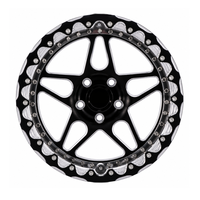 Jantes Beadlock personnalisées en aluminium forgé 15x9 15x10 15x12 noires M.75 pour course de dragster Corvette C5 C6 C7 Z06
