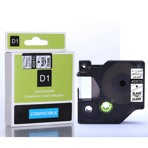 Compatibile per D1 etichette nastro 6mm nero su bianco <span class=keywords><strong>Dymo</strong></span> 43618 100% nastro per etichette compatibili 43613 <span class=keywords><strong>DYMO</strong></span> etichette <span class=keywords><strong>stampanti</strong></span> - Product Image 1