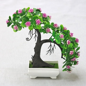 Décoratif Artificiel En Pot Plante Fleur Rose Promotionnel Boîte De Mariage En Céramique Style <span class=keywords><strong>Tissu</strong></span> Emballage Pièce Bonsaï Jardin Couleur - Product Image 6