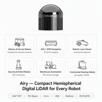 RoboSense Airy 96-Strahl Hemisphärischer Digitaler LiDAR Solid-State 360x90 FOV 60m 1cm Genauigkeit 60mm 240g für AMR Roboter AGV