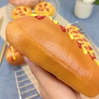 Modèle de simulation de hot-dog, saucisse au fromage factice, hamburger, sandwich, décoration de vitrine, accessoires alimentaires pour tournages de films et de télévision
