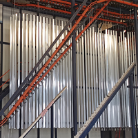 Profilé d'extrusion en aluminium 6063 en forme de L pour portes, services de cintrage et de découpe, revêtement poudré argenté, longueur personnalisée, vente en gros