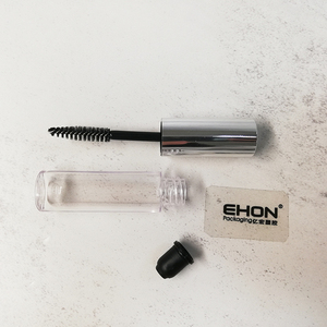 Tube de mascara vide transparent avec capuchon en aluminium argenté, mini-bouteille personnalisée pour applicateur de mascara, emballage cosmétique pour sérum pour cils - Product Image 4