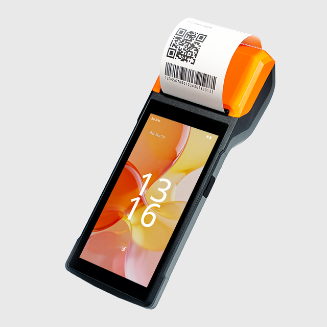 H10S Handheld 4G NFC GMS Android 13.0 Mobile POS Terminal System with Bluetooth USB Thermal Printer QR Code Scanner for Lottery