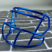 Mini masque facial universel miroir de galvanoplastie en métal pour mini casques de football