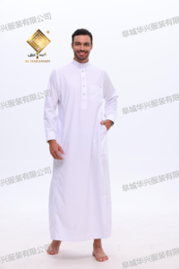 Al haramain เสื้อคลุมแบบดั้งเดิมของผู้ชาย, อาบายาแขนยาวอิสลามซาอุดิอาระเบียไซด์ไร้รอยต่อขายส่งมุสลิม - Product Image 2