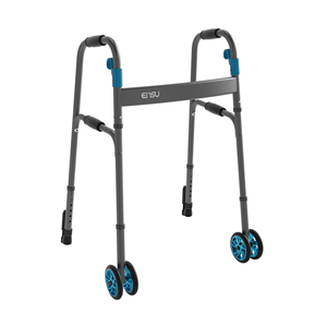 ENSU One-Click Floding Walking Aids Frame Andador de nube estándar plegable con ruedas para adultos mayores discapacitados - Product Image 1
