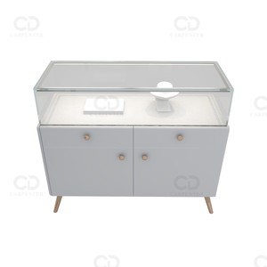 Thiết kế mới tối giản đồ trang sức Showcase Bảo tàng hiển thị tủ đứng cho tùy chỉnh Cửa hàng đồ trang sức thiết kế - Product Image 4