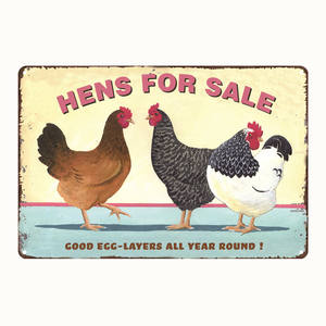 Letrero Metálico Decorativo <span class=keywords><strong>de</strong></span> Pared para Hogar, Tienda o Granja, con Diseño Vintage <span class=keywords><strong>de</strong></span> Pollo Feliz, Gallina, Pato, Cerdo y Leche, Placa <span class=keywords><strong>de</strong></span> Estaño Retro AL006 - Product Image 6
