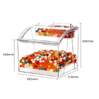 Distributeur de nourriture en vrac en plastique de vente chaude avec Scoop Candy Box Storage Bonbons Bin Biscuit Showcase
