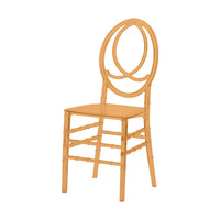 Chaise Phénix Moderne en Plastique Empilable et Démontable pour Extérieur, Idéale pour Entrée, Salle à Manger, Mariage, Anniversaire, Fête, Événement, Banquet - Vente Chaude