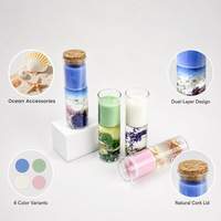 Bougie parfumée ambiance océanique transfrontalière, cadeau romantique d'anniversaire et souvenir, ornement de table parfumé pour la maison, directement du fabricant