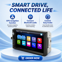 Autoradio 2DIN avec écran tactile 7 pouces 1080p, lecteur CD intégré, CarPlay pour tableau de bord, radio FM, lecteur MP5, caméra de recul