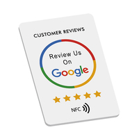 Etiqueta de negocios de PVC de doble cara personalizable NFC Código QR Impermeable Revisión Ins TikTok Google TikTok RFID Pago Hotel