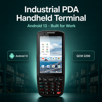 Terminal portable Android 13 de 4,0 pouces avec lecteur de codes-barres, ordinateur mobile industriel robuste pour la collecte de données d'inventaire en entrepôt