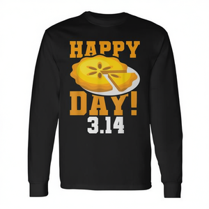 Camiseta Happy Pie Day 314 para amantes de las tartas y genios matemáticos, camiseta promocional de manga larga - Product Image 2
