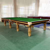 Table de billard professionnelle de compétition en ardoise de 12 pieds de haute qualité pour club sportif