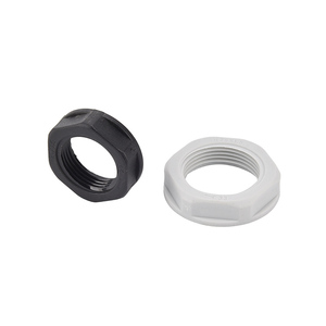Jiaf Chất lượng cao M5 M6 M8 M10 nhựa Hex Nut M12 M14 M16 Metric mặt bích chủ đề Hex Đen Nylon Nut M18-M63X1.5 Pitch 1.5mm/2mm - Product Image 1