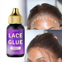 Bouteille noire colle à dentelle à tenue extra forte marque privée colle à dentelle étanche et anti-transpiration