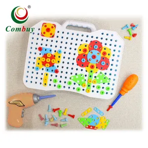 Lắp Ráp Trò Chơi Trẻ Em Vít Điện Tử DIY Puzzle 3d Với Công Cụ