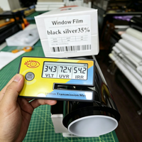Film teinté pour vitres de voiture en PET 2 mil, rouleau de 1,52x30m, argenté 15% VLT, 80% IRR et 99% UVR, film auto-cicatrisant anti-rayures pour voiture