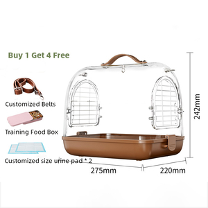 KWS taşınabilir hafif akrilik Metal kuş taşıyıcı Pet papağan <span class=keywords><strong>2</strong></span> veya 4 kuşlar için seyahat kafesi - Product Image 6