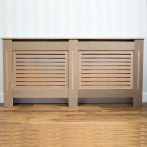 China <strong>Cheap</strong> UK Hot Sell Unpainted MDF Large Size <strong>Radiator</strong> <strong>Cover</strong> Traditional Heating Cabinet Free Sample - Product Image 3
