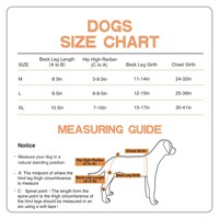 Harnais de soutien arrière réglable pour chien, en polyester, pour chiens âgés, post-chirurgie, rééducation de la hanche, aide à la marche