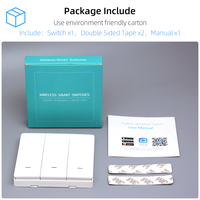 Télécommande sans fil ZigBee, commutateur de scène intelligent, panneau mural, émetteur 1/2/3/4 voies, alimenté par batterie, compatible avec Smart Life/Tuya
