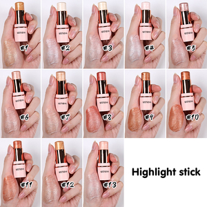 Prêt à expédier – Stick illuminateur haute pigmentation 13 couleurs, waterproof, longue tenue, pour visage et corps, stick contour scintillant, faible MOQ, vente en gros - Product Image 5