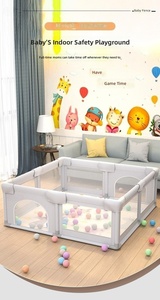 Corralito Plegable para Bebés, Barrera de Seguridad para Gatear, Recinto de Juego para Interiores con Fácil Montaje - Product Image 6