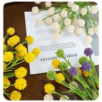 Venta al por Mayor de Fábrica: Flores Artificiales de Diente de León con Tallo Largo de 51 cm para Arreglos Florales de Boda, Jarrones y Decoración del Hogar