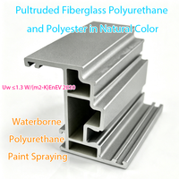 Fenêtre coulissante en polyuréthane (PU) pour villa résidentielle, en fibre de verre, avec fonction de rupture de pont thermique, fabriquée en usine