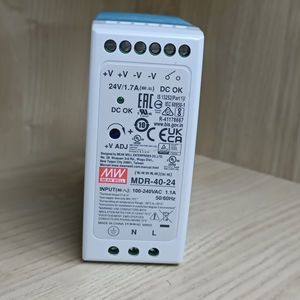 Alimentation électrique sur rail DIN MDR-40-24 AC ou DC, 1 sortie 24V 1,7A - Product Image 1