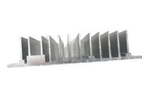 Plaque de refroidissement à eau en alliage d'aluminium avec caloduc, radiateur de 160 mm avec base en cuivre, services de cintrage, découpe et soudage