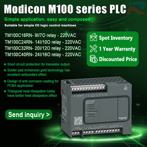 Módulo PLC Modicon Serie M100 Nuevo y Original TM100C24RN Schneider 14I/10O Relé 220VAC TM100C24RN Controlador Lógico Programable - Product Image 4