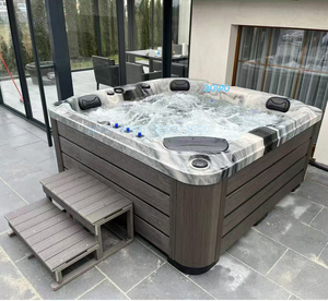 Moderno 5 persone bagno bagno quadrato Balboa Yacuzzi Vasca idromassaggio piscina a Gas Vasca Vasca Mini <span class=keywords><strong>Amaca</strong></span> Vasca idromassaggio Drop-in per uso domestico - Product Image 1