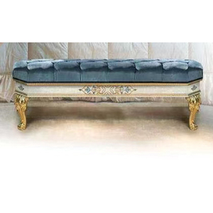 Set Camera da Letto <span class=keywords><strong>Reale</strong></span> Europea di Lusso, Mobili Antichi Verdi con Intagli Artigianali e Mosaico in Conchiglia Blu - Product Image 6