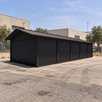 Bâtiment à structure en acier avec volet roulant électrique pour garage de stationnement domestique préfabriqué