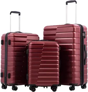 새로운 2022 경량 깨지지 않는 ABS 트롤리 가방 Maletas de viaje 여행 가방 핸드 수하물 세트