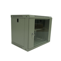 Armoire serveur murale robuste en acier 9U 19 pouces, rack réseau fiable pour salle informatique