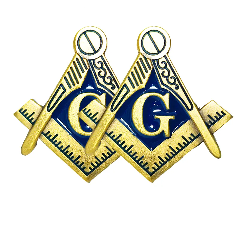 Wholesale Quality Free Design Custom Freemason Irregularly Masonic Shaped Soft Enamel Lapel Pins For Sale