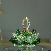 Botol Parfum Tubuh Kaca Kristal Berbentuk Lotus untuk Kenang-kenangan Pernikahan