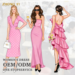 Vestido de <span class=keywords><strong>Mujer</strong></span> de Diseño Personalizado OEM, Estilo Y2K, Hecho en China con Decoración de Encaje, Se Aceptan Pedidos Pequeños - Product Image 1
