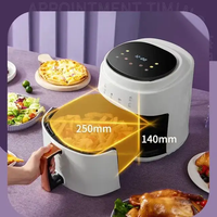 Gril de friteuse à air électrique numérique Offre Spéciale de 6,5 L fonctions de cuisson 8 en 1 avec écran tactile intelligent gril sans fumée et Ar Flyer